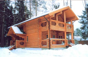 casa di tronchi pianificata