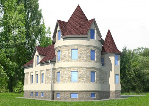2 Кирпичный дом-замок