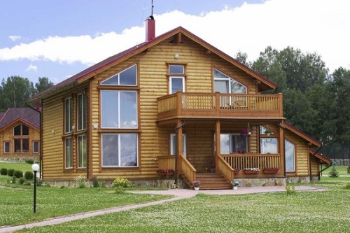 design in legno-portico-casa privata
