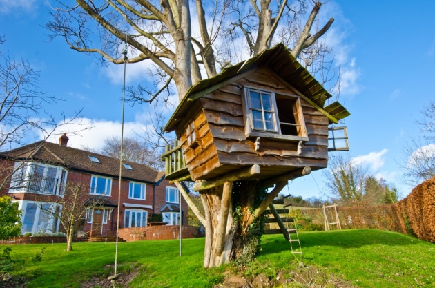 Hiša na drevesu z lastnimi rokami