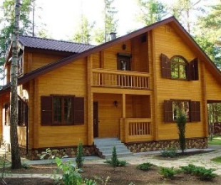 Casas de madera - ecología en su país.